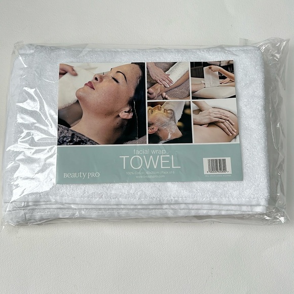BEAUTY PRO - Set of 12 Facial wrap towels 100% cotton - Picture 1 of 4